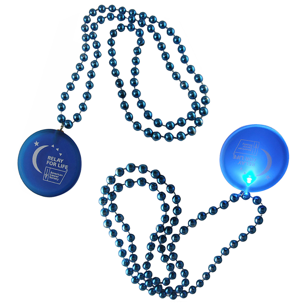 LED Lighted Badge Necklace