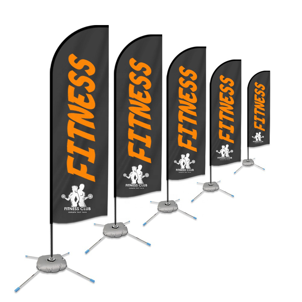 15' Digitally Printed Single Half Drop Banner