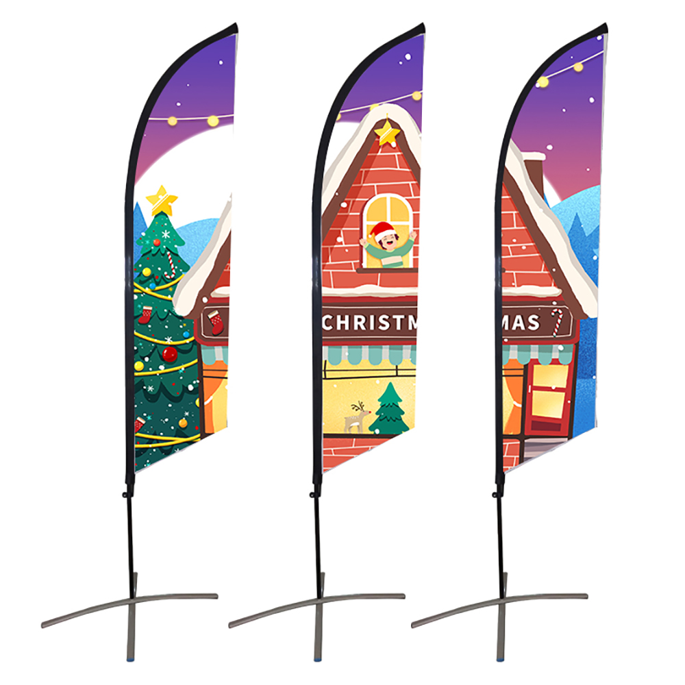 18' BLADE Wing Flag kit/ Double Sided Print
