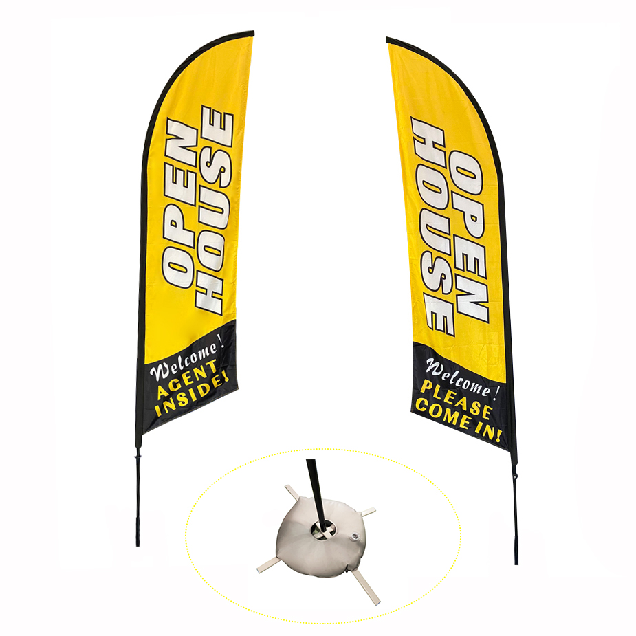Advertising Beach Flag w/2-sides printing