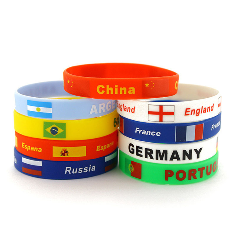 World Cup Countries Silicone Bracelet