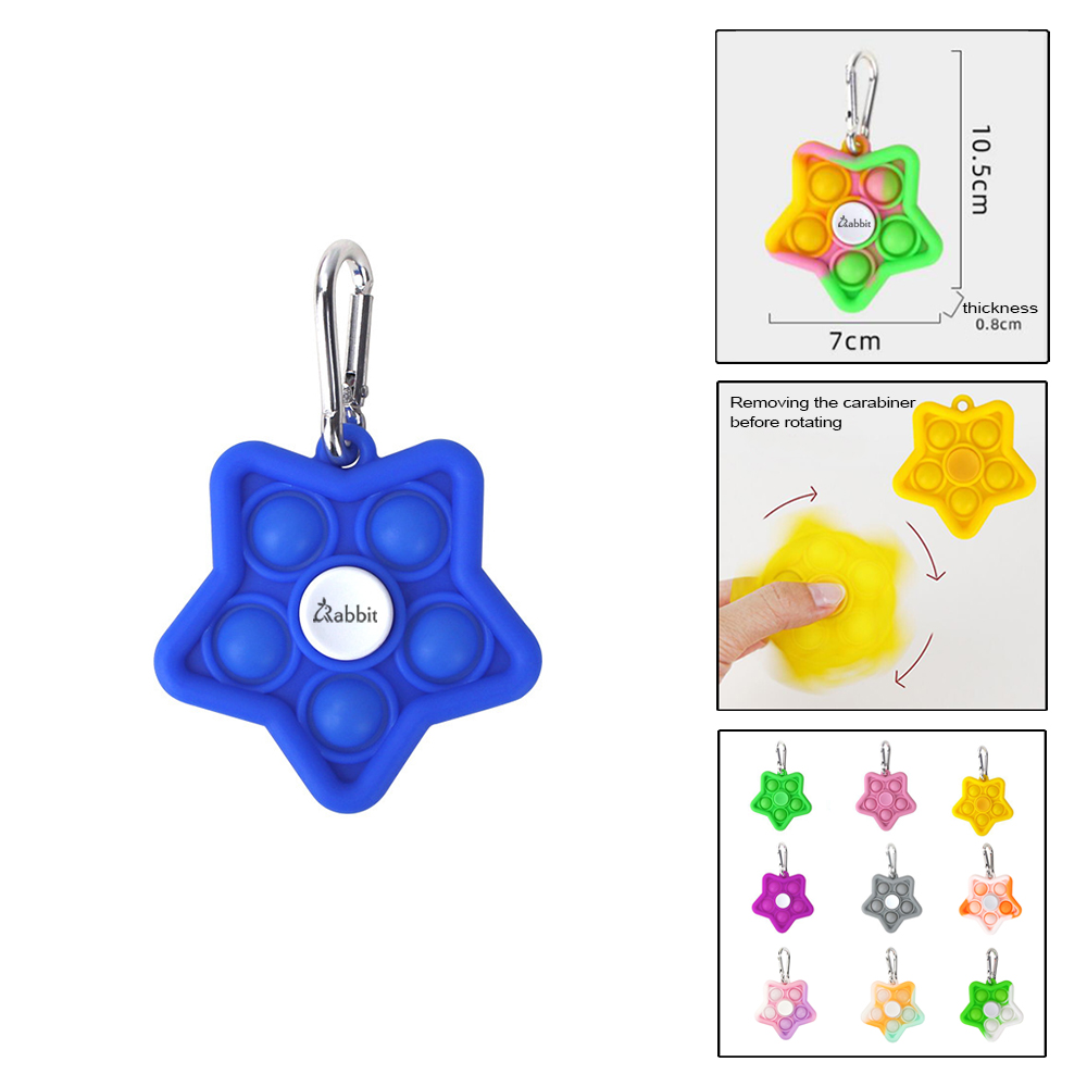 Star Push Bubble Fidget Spinner