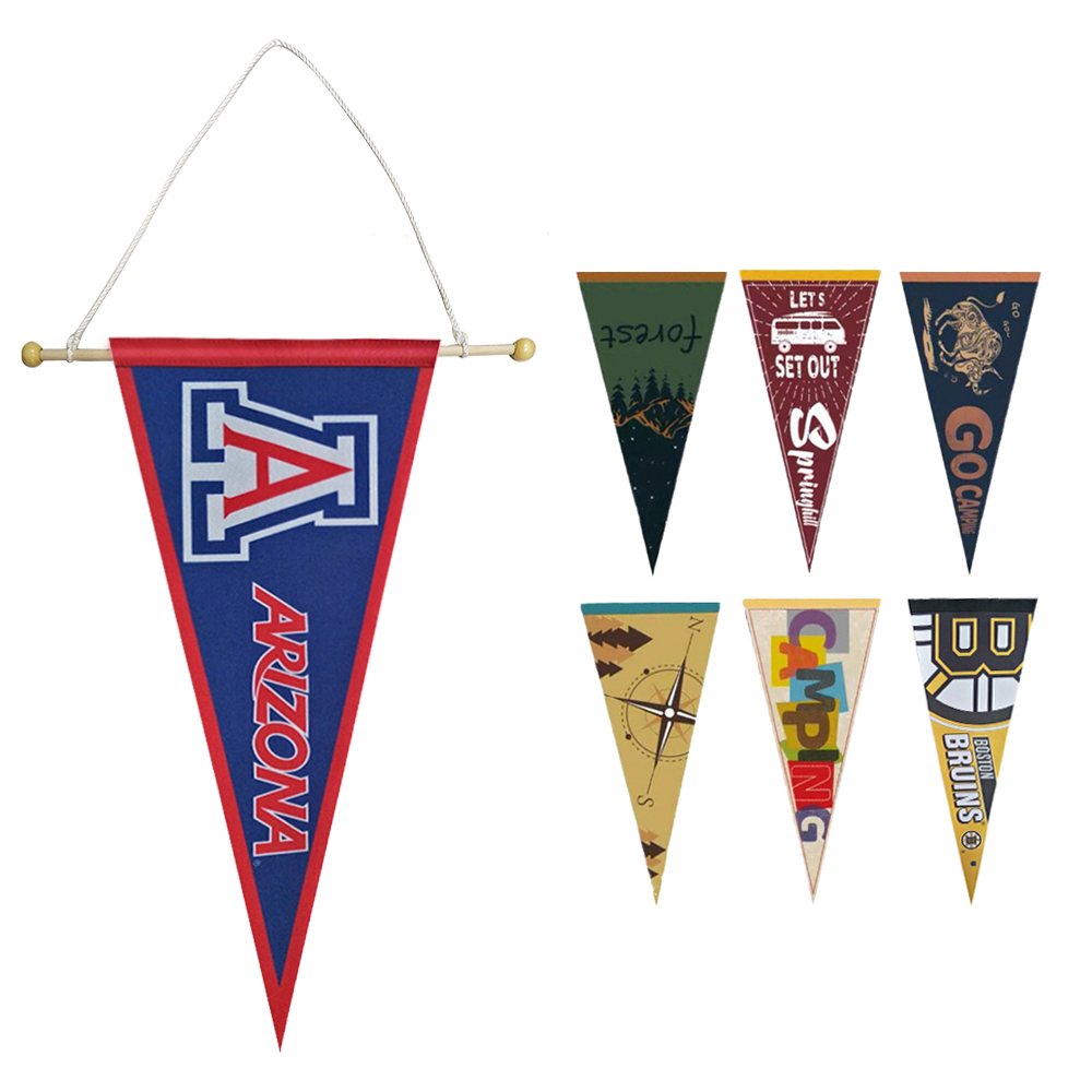 Full Color Felt Pennant with hanger