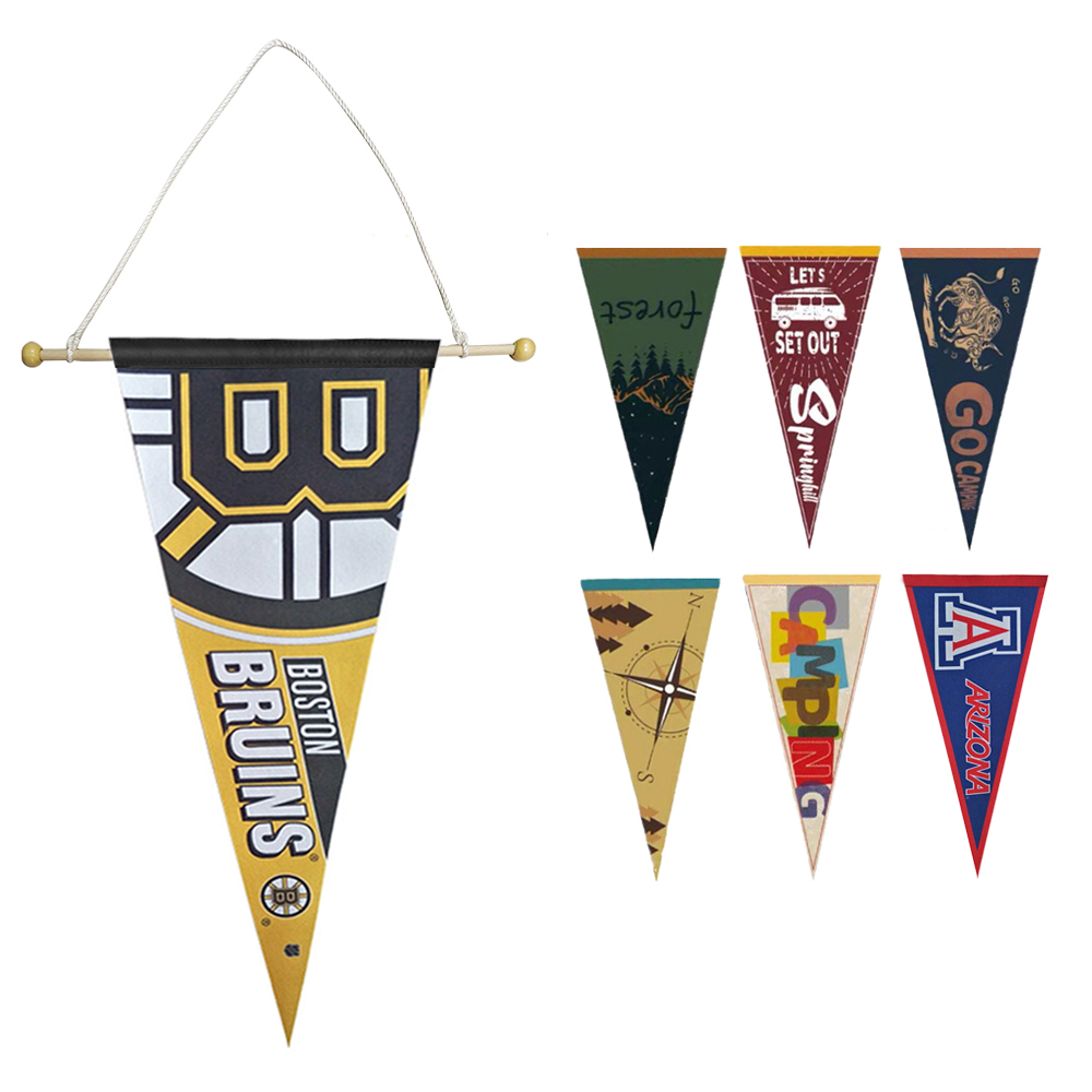 Felt pennant with hanger