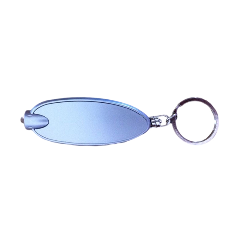 Oval Led Flashlight with Key Chain