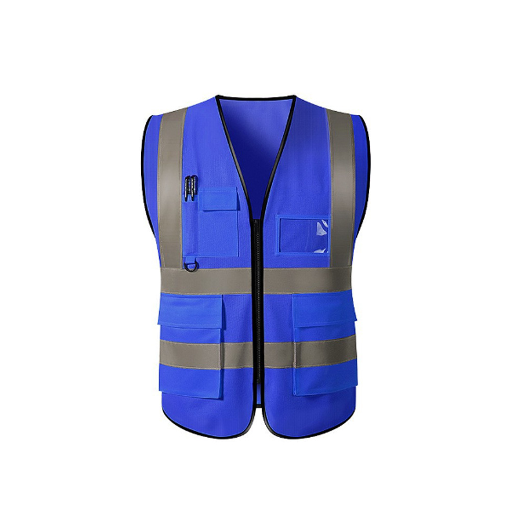 Knitted Fabric Multi-pocket Reflective Vest