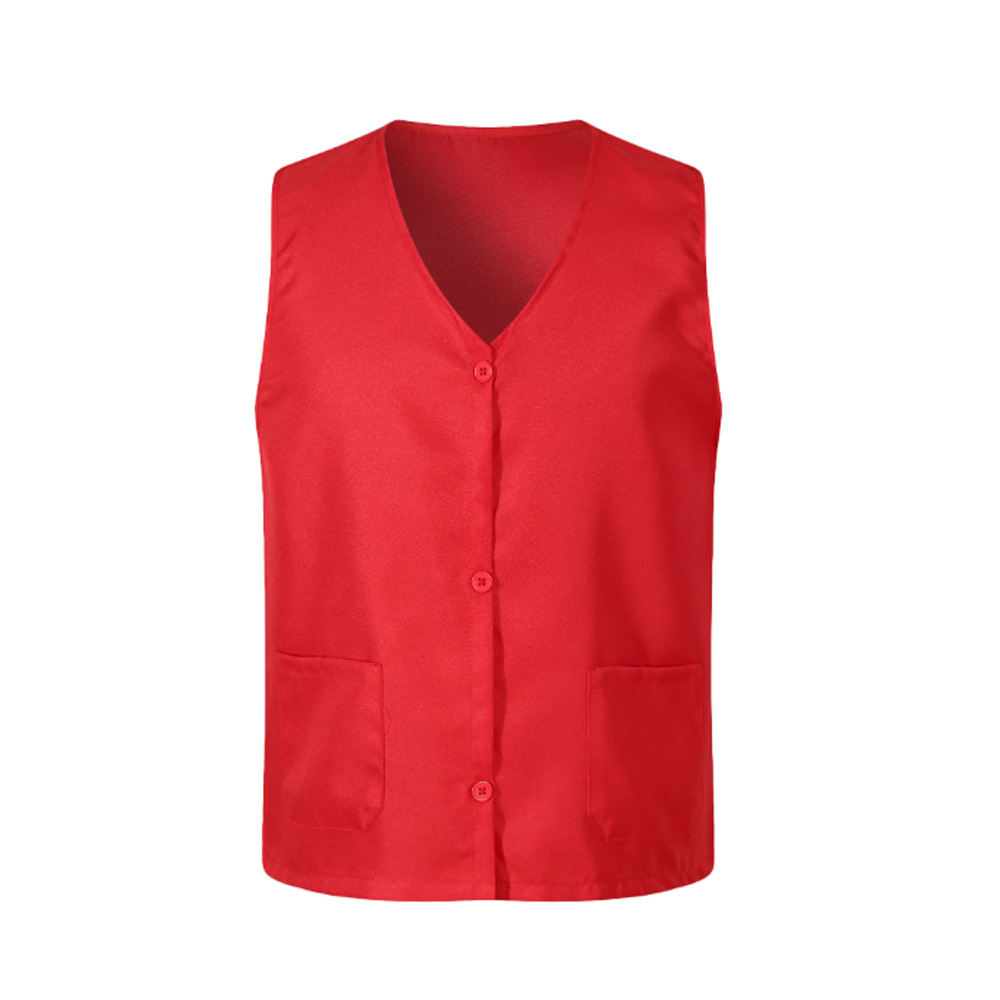 V-neck Button Advertising Volunteer Workwear Vest