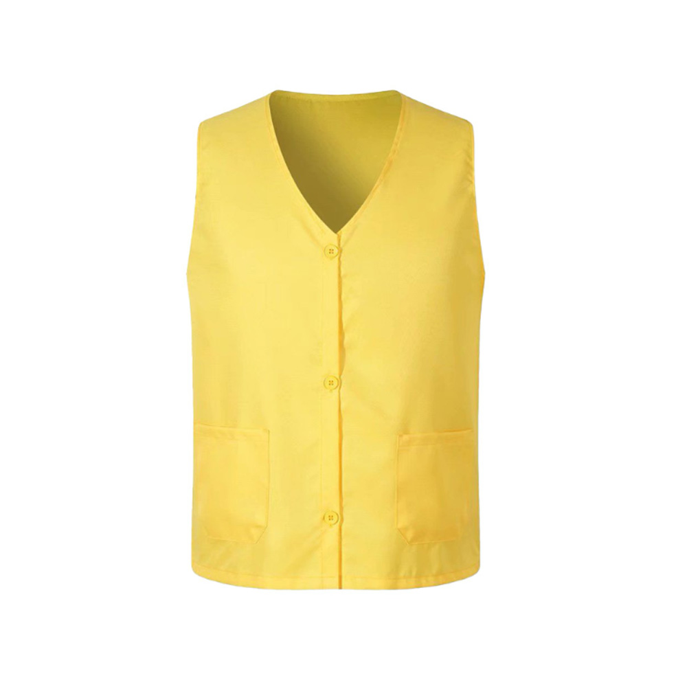 V-neck Button Advertising Volunteer Workwear Vest