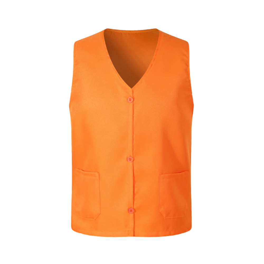 V-neck Button Advertising Volunteer Workwear Vest