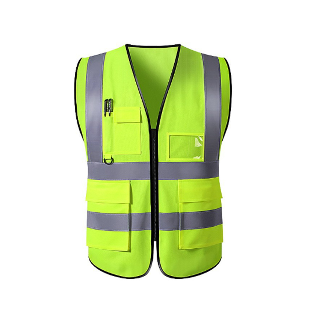 Knitted Fabric Multi-pocket Reflective Vest