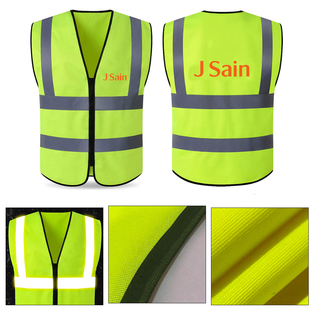 Reflective Strip Vest without Pocket