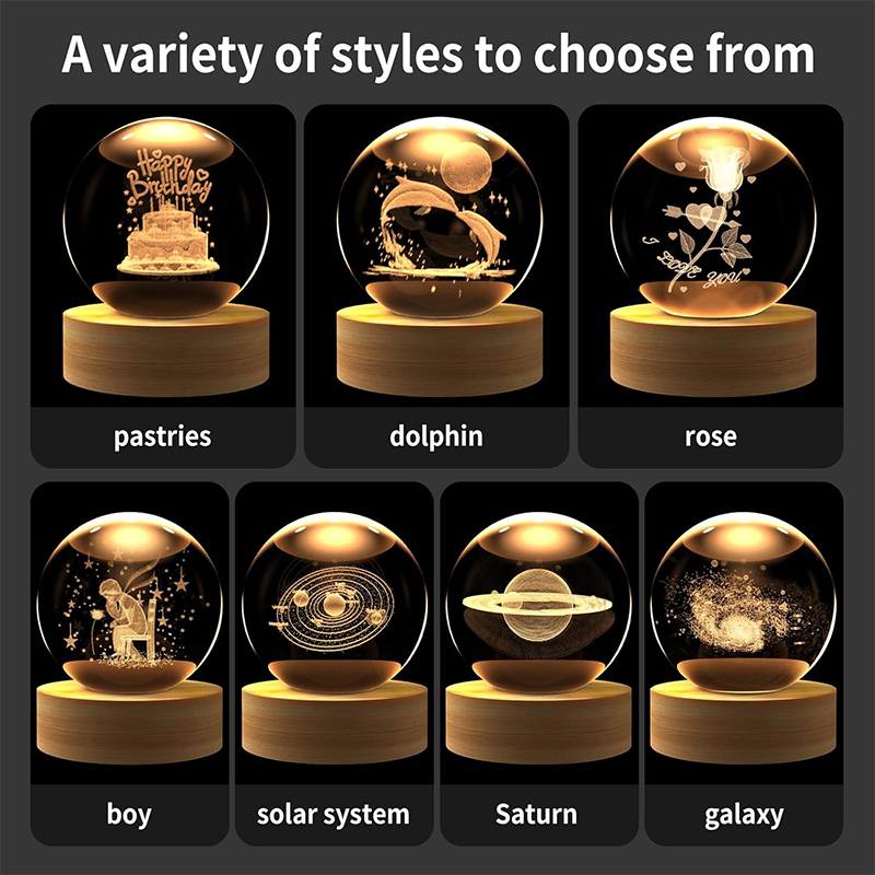 Carved Crystal Ball