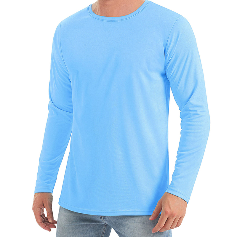 Men's Crew Neck Quick Dry Top UV Protection T-Shirt