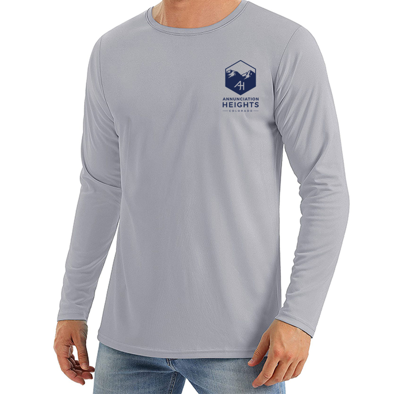 Men's Crew Neck Quick Dry Top UV Protection T-Shirt