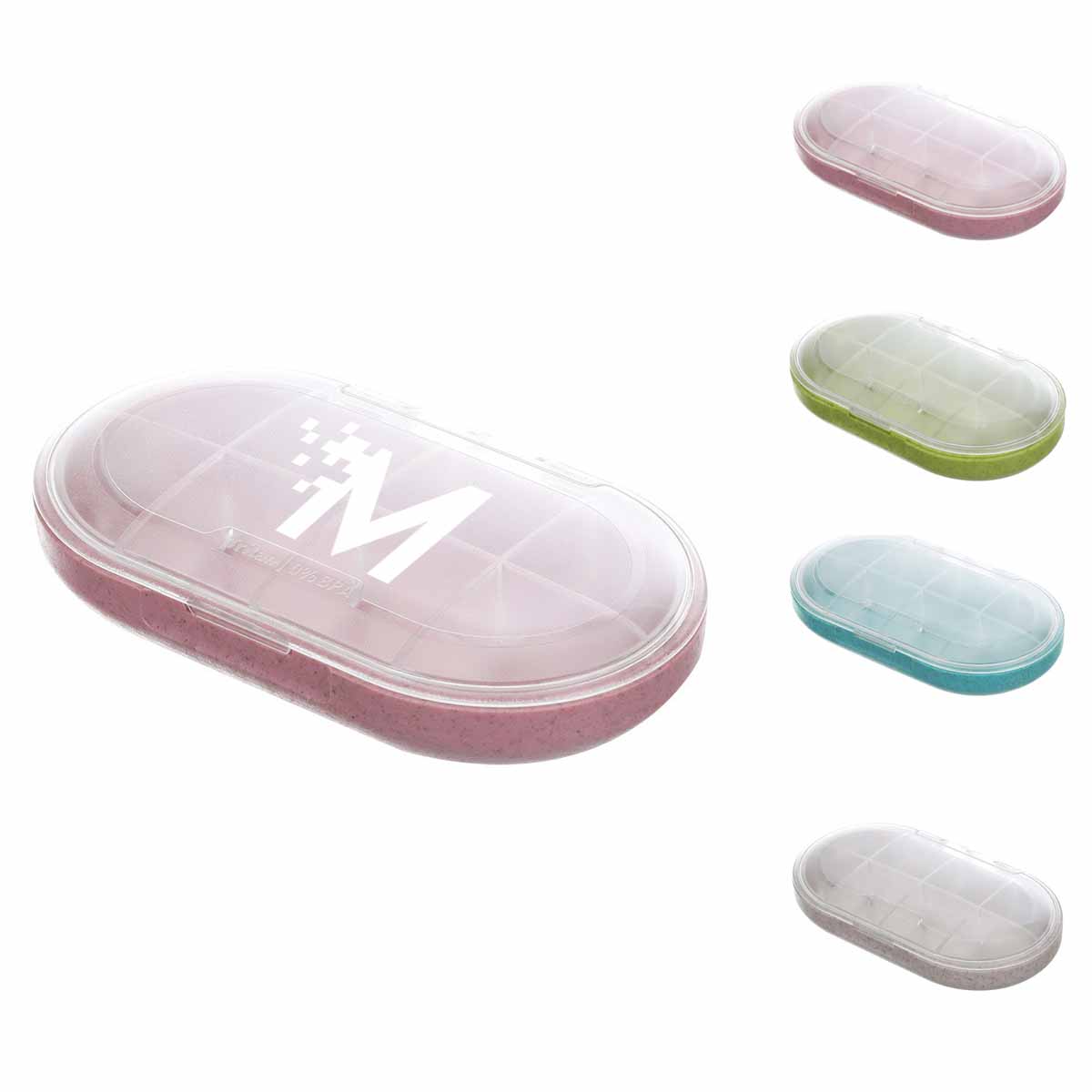 Eight-Compartment Plastic Pill Box