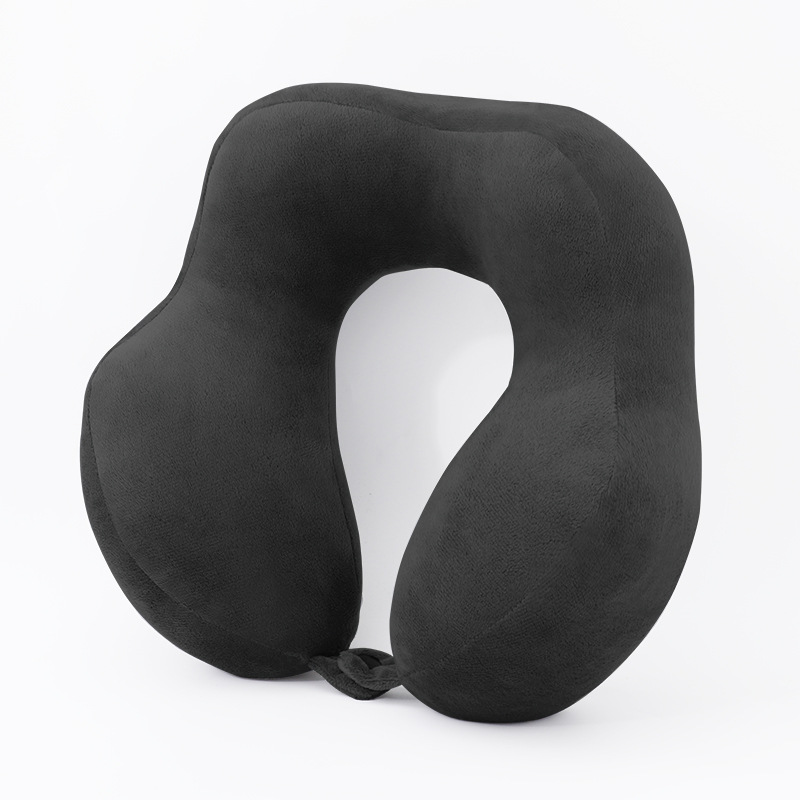 U-Shaped Crystal Velvet Travel Neck Pillow