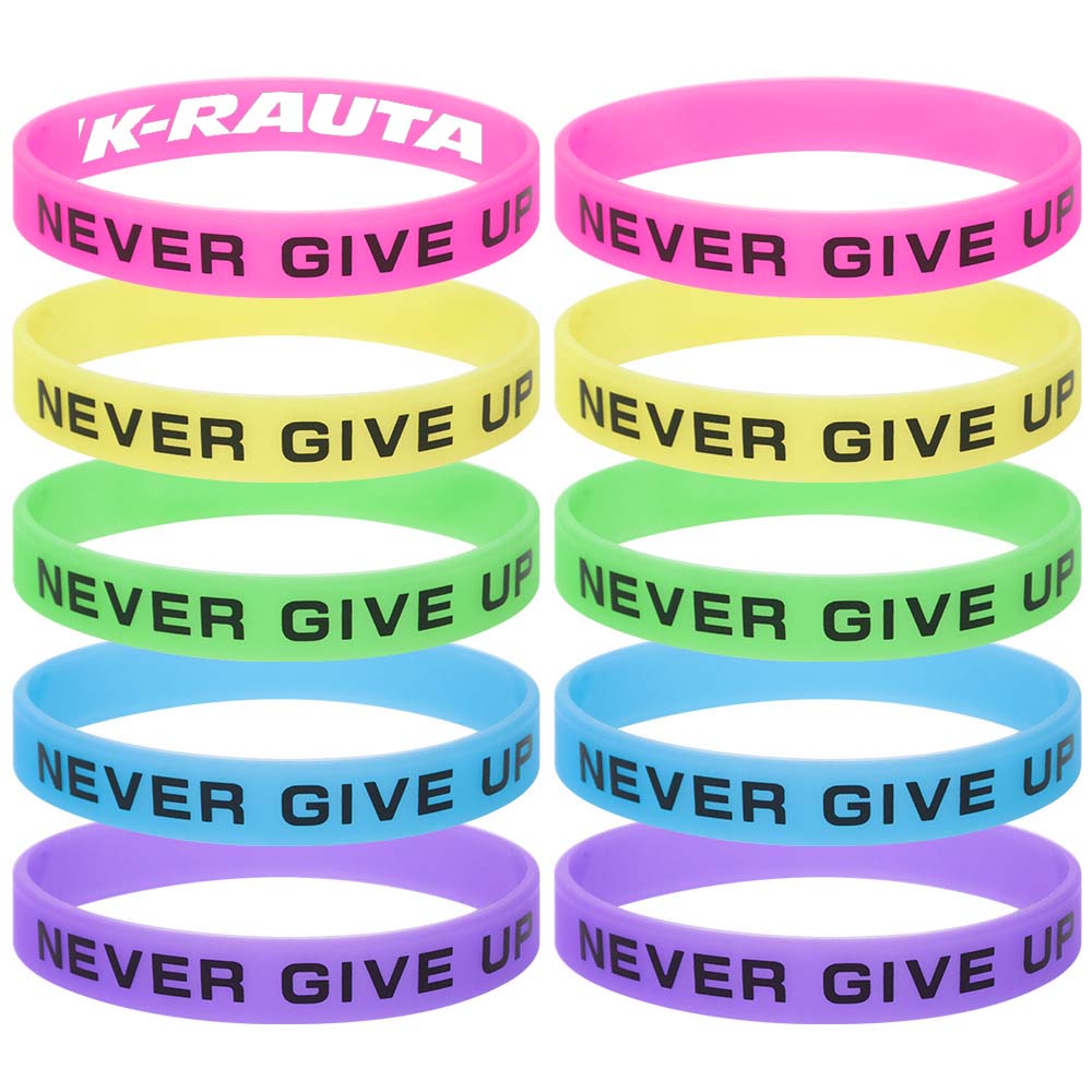 Glow in the Dark Printed Silicone Wristband