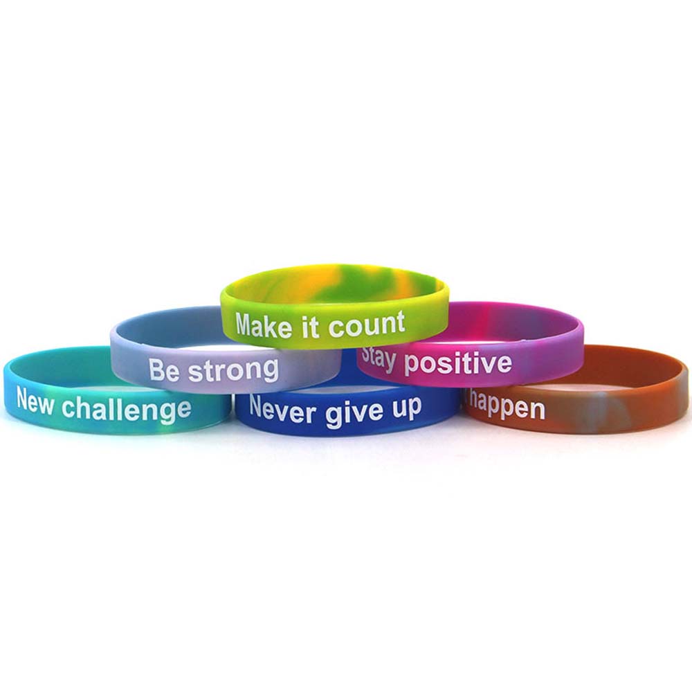1/2" Swirl Silicone Bracelet