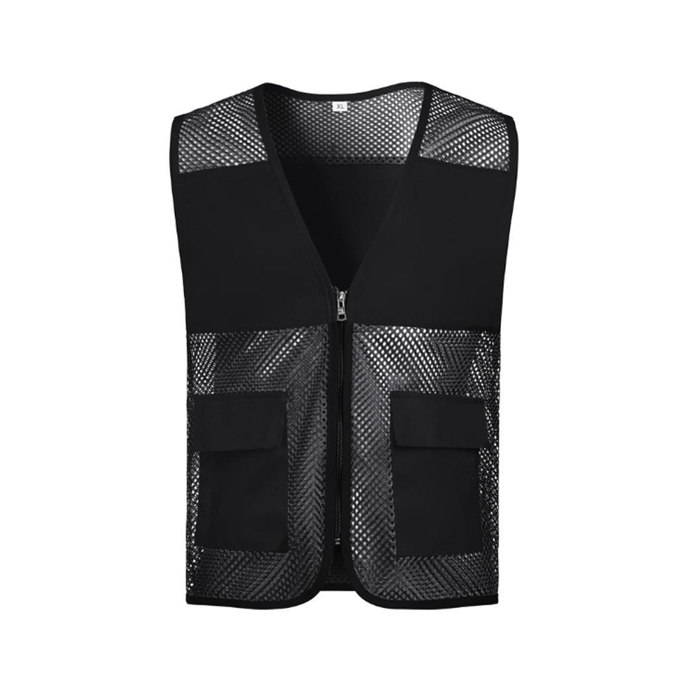 Double Pocket Reflective Strip Advertising Vest