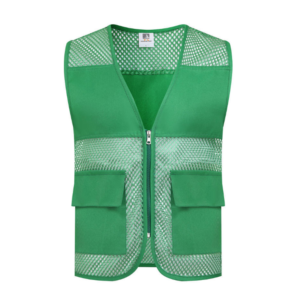 Double Pocket Reflective Strip Advertising Vest