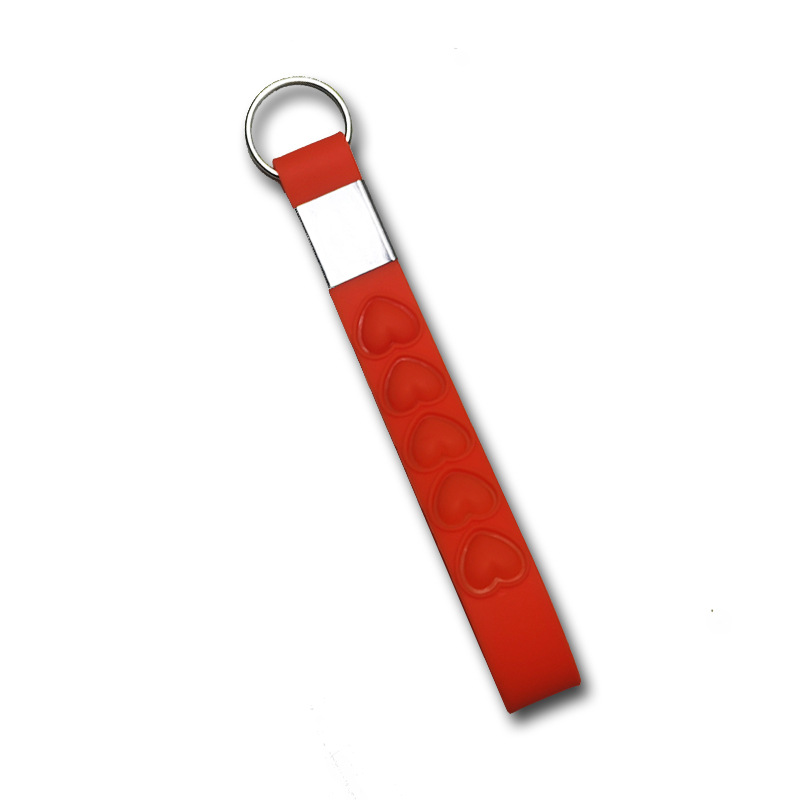 Heart Bubble Bracelet Keychain