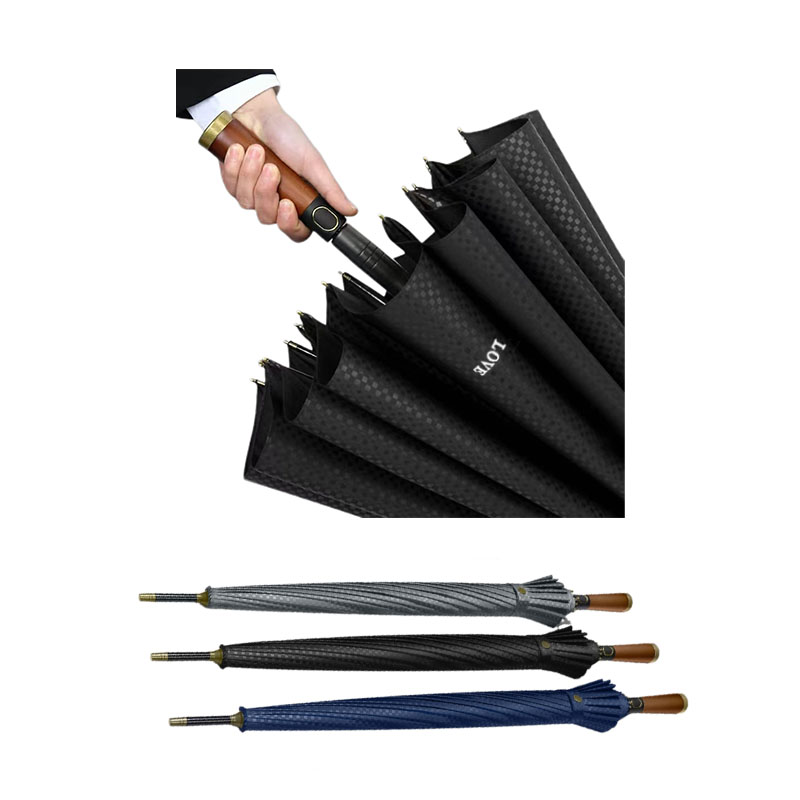 Business Wooden Handle Umbrella