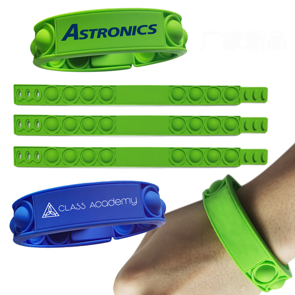 Silicone Push Pop Bubble Wristband