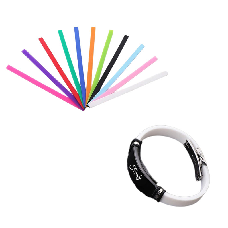Silicone Stainless Steel Bracelet