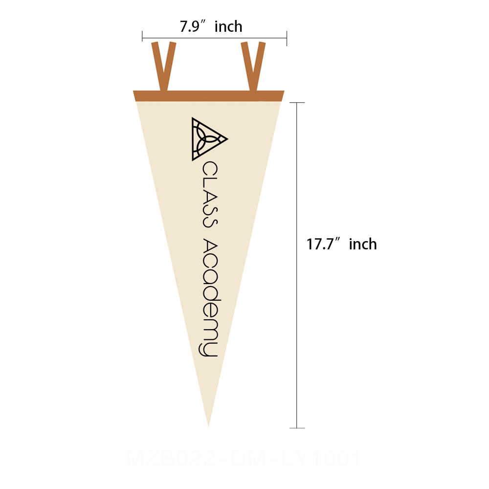 Wool Felt Pennant 7.9" x 17.7"