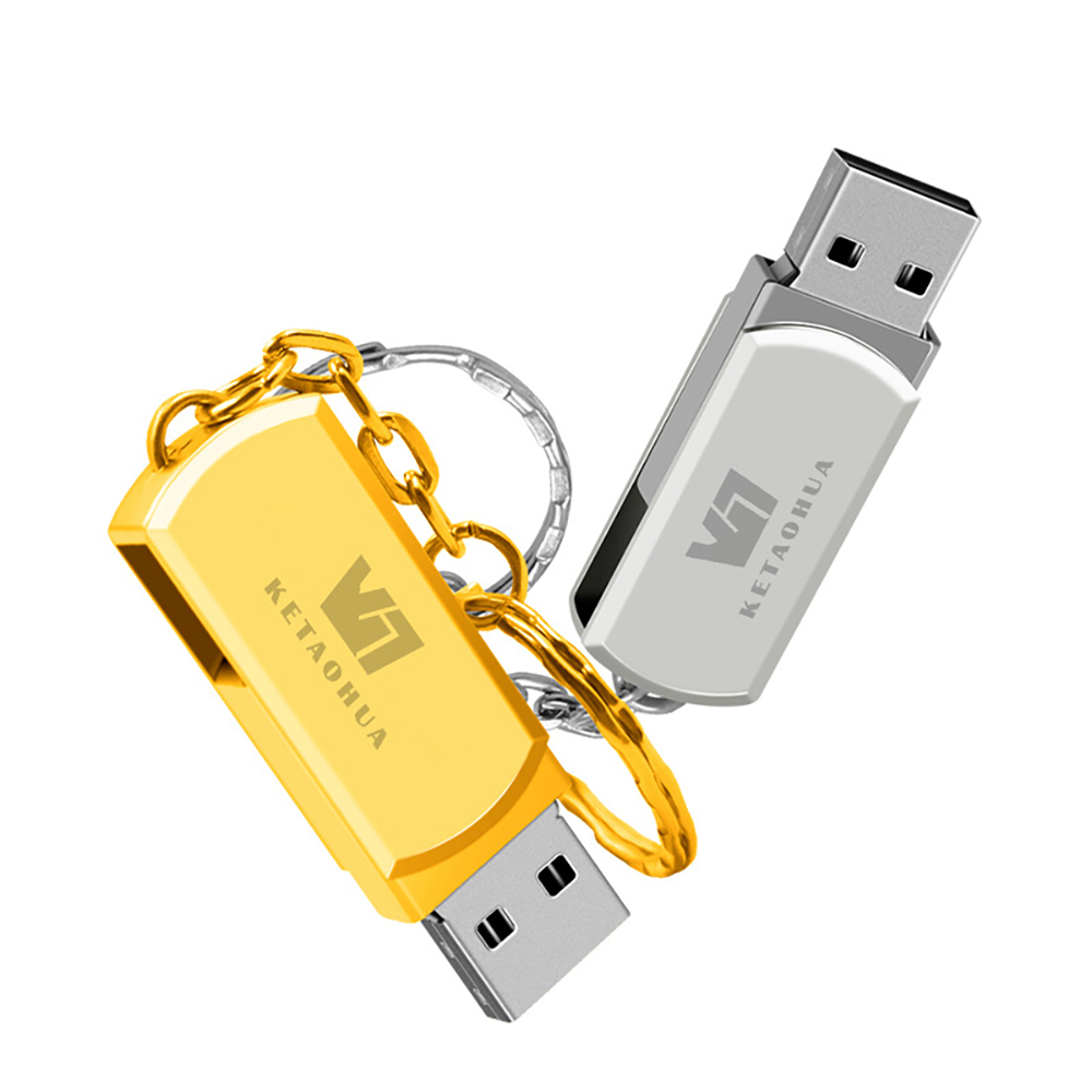 8GB USB Flash Drive with Metal Swivel Cover