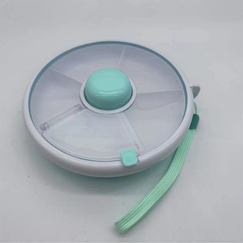 5-Compartments Snack Spinner Divided Rotating Food Tray