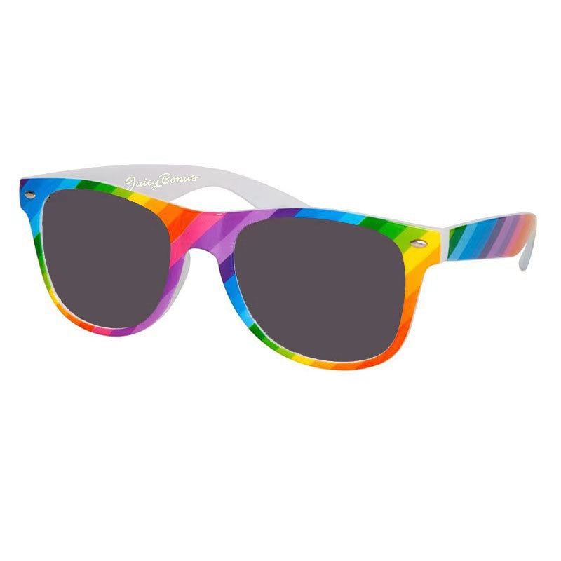 rainbow - striped sunglasses