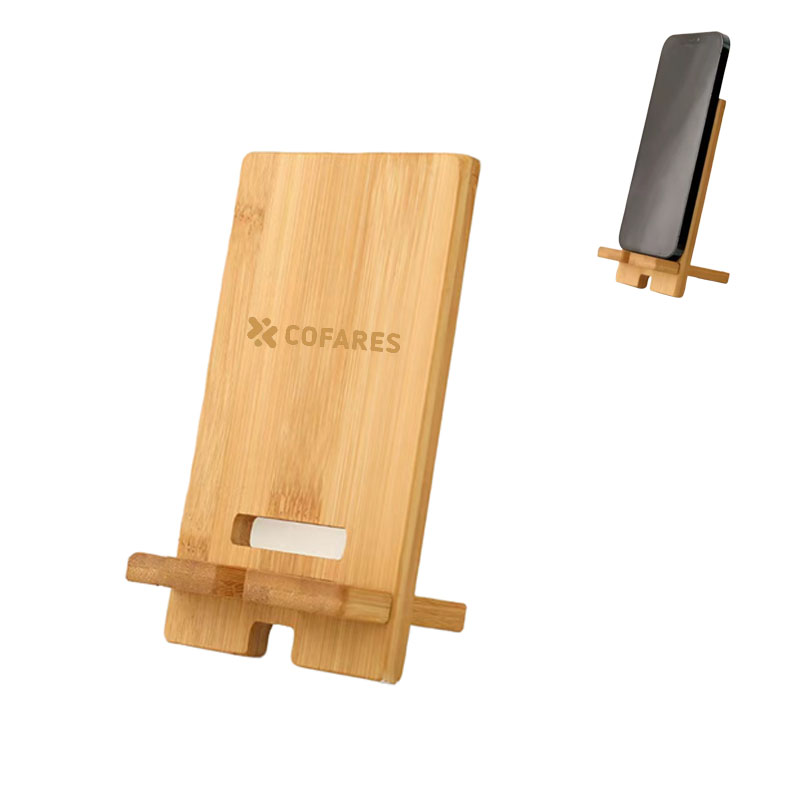 Bamboo Desk Phone Stand
